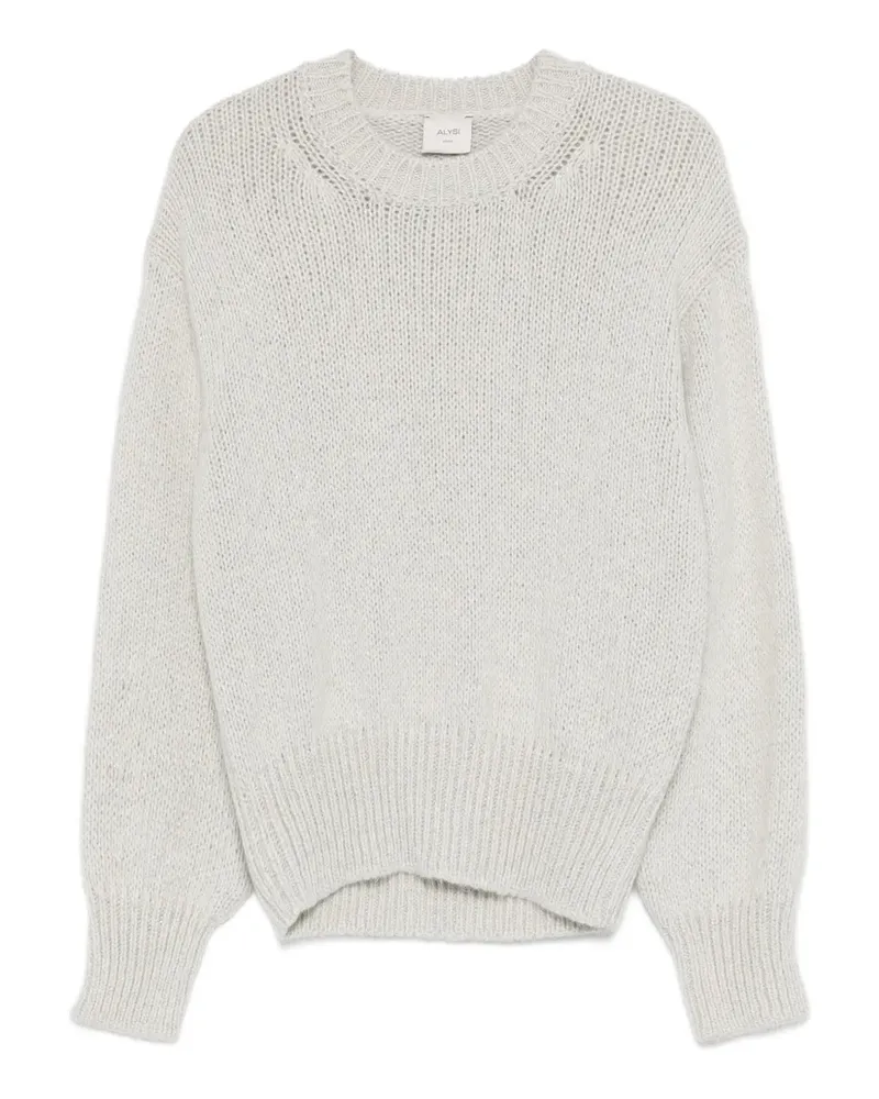 ALYSI Pullover mit Rundhalsausschnitt - Grau Grau