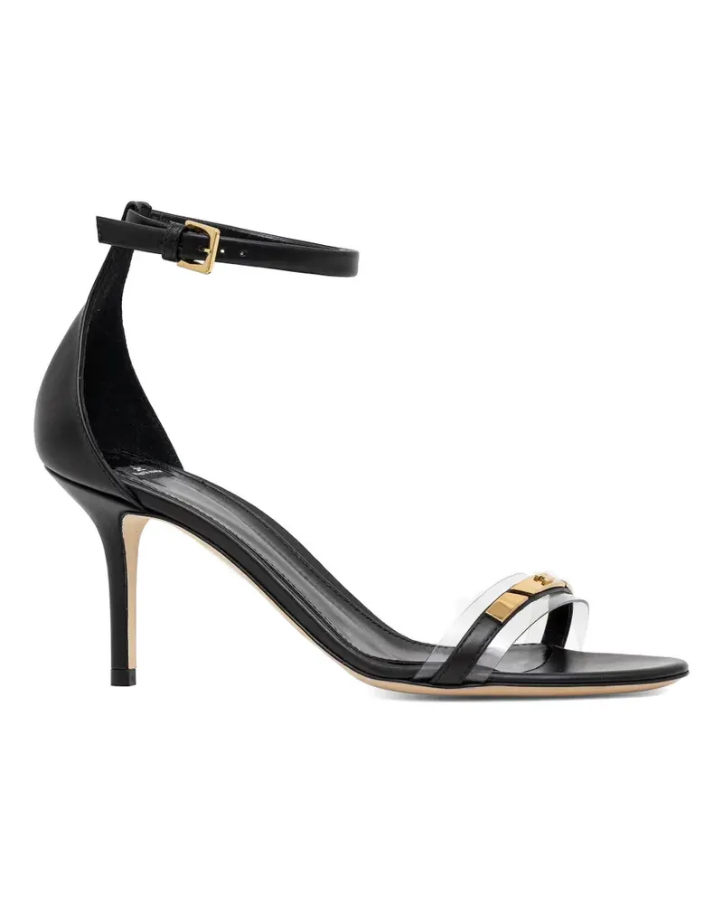 Elisabetta Franchi buckled logo-detail sandals - Schwarz Schwarz