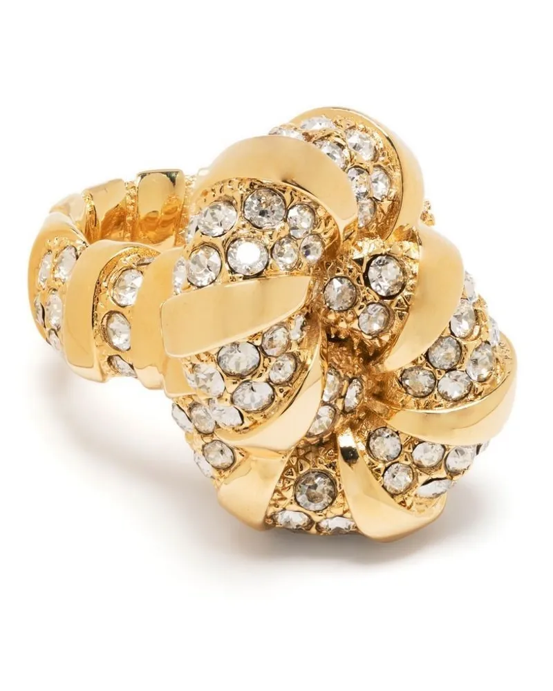 Lanvin Mélodie Ring mit Kristallen - Gold Gold