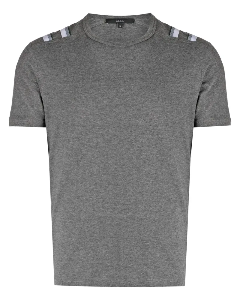 Gucci T-Shirt mit Streifendetail - Grau Grau
