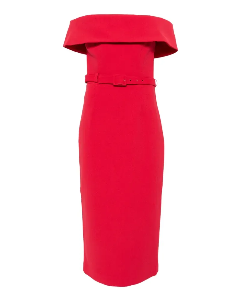 Rebecca Vallance Precious off-shoulder midi dress - Rot Rot