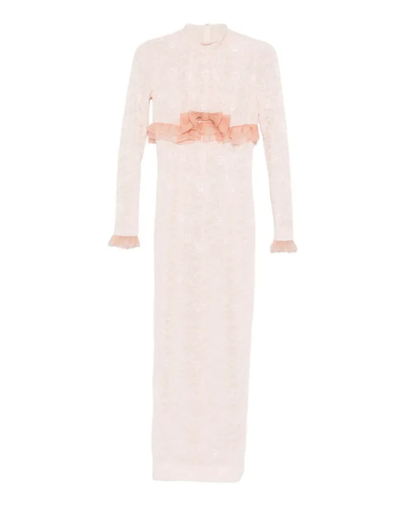 Alessandra Rich lace maxi dress - Rosa Rosa