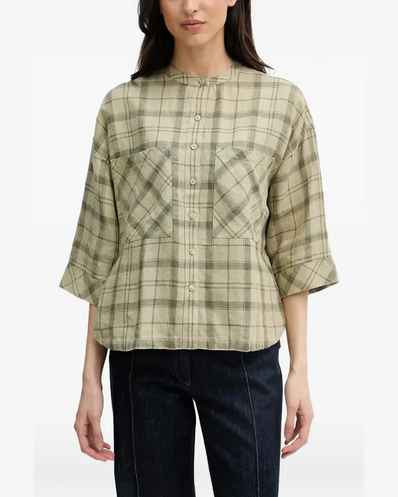 Barbour Orla check-pattern button-up shirt - Grün Grün