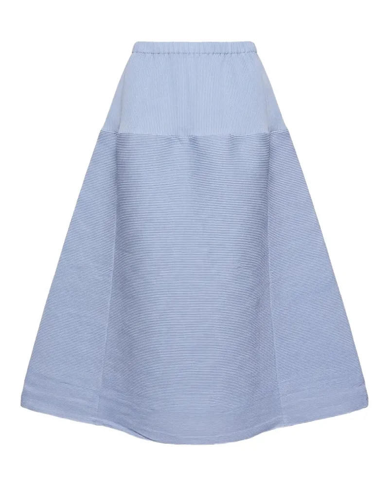 Melitta Baumeister A-line ripple midi skirt - Blau Blau