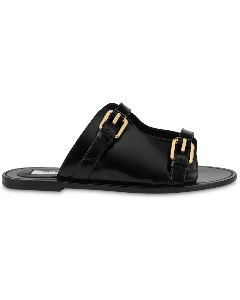 Moschino Sandalen mit Schnallen - Schwarz Schwarz