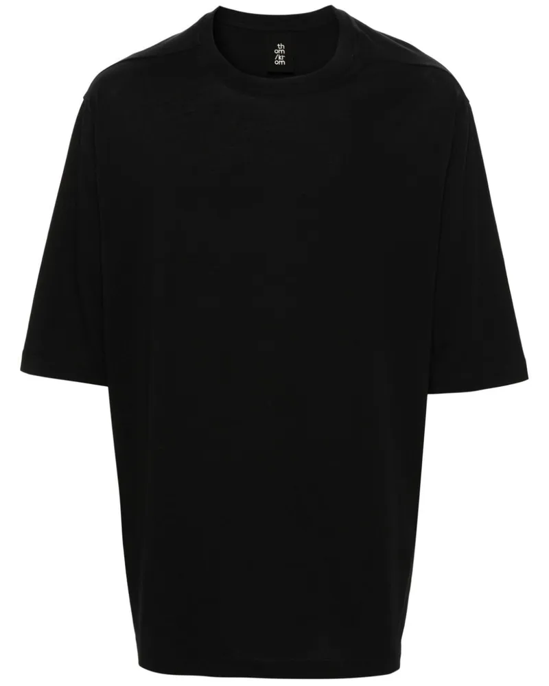 THOM KROM T-Shirt mit rundem Ausschnitt Schwarz