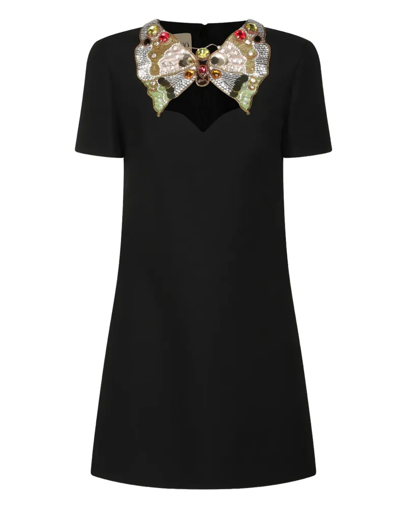 Valentino Garavani embellished-collar mini dress - Schwarz Schwarz