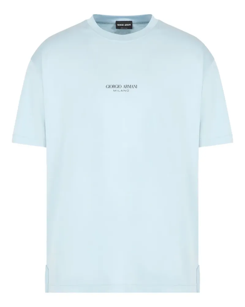 Giorgio Armani T-Shirt mit Logo - Blau Blau