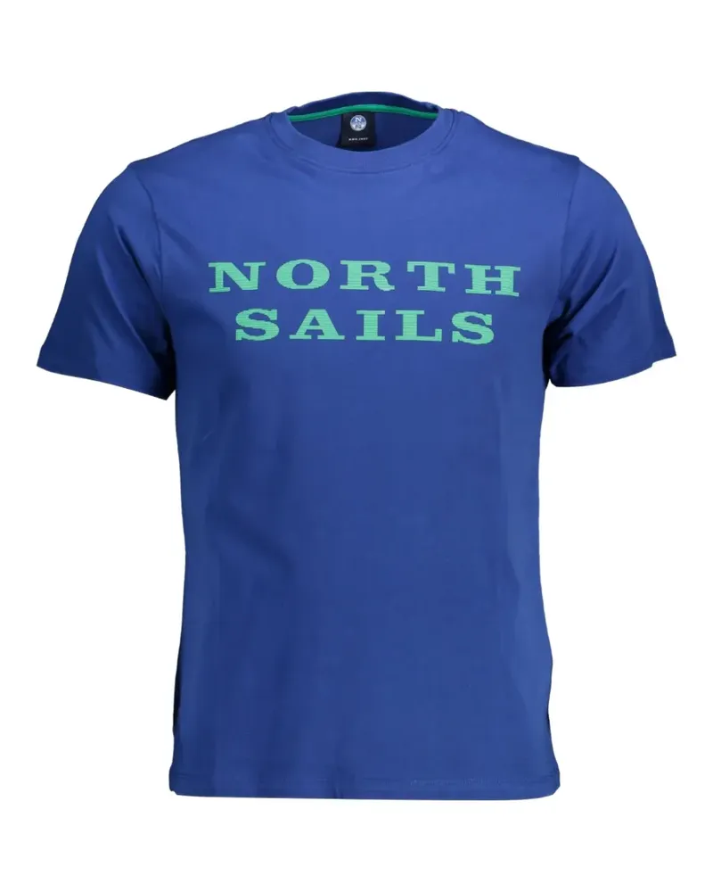 North Sails T-Shirt mit Logo-Print - Blau Blau