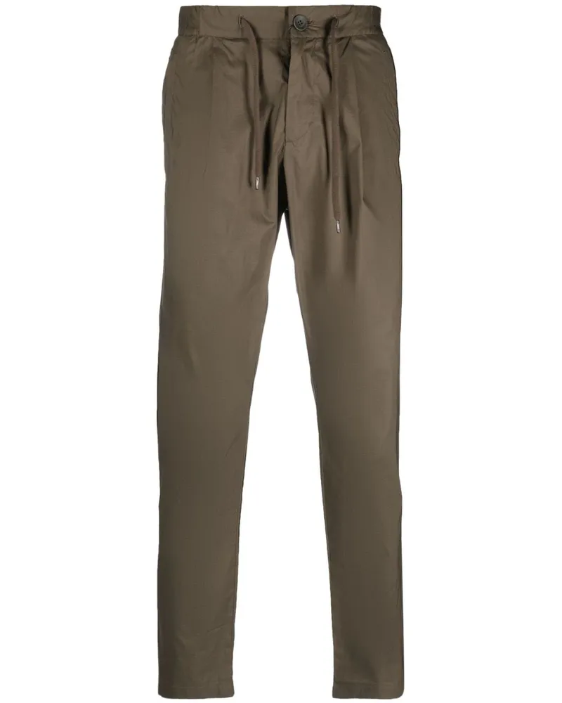 Herno Straight-Leg-Hose mit Kordelzug - Grün Grün