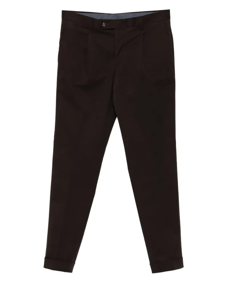 BARBA Napoli Hose mit Falten - Braun Braun