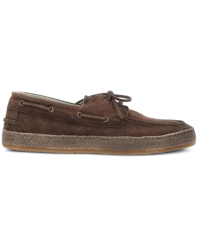 Corvari lace-up suede boat shoes - Braun Braun
