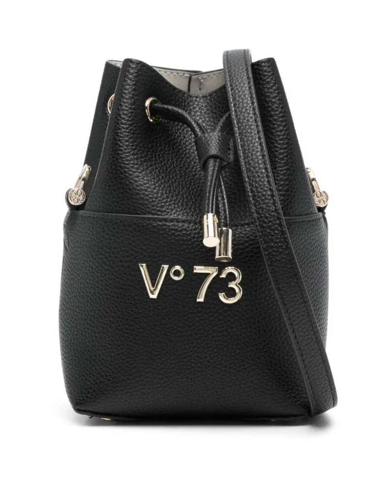 V°73 Beuteltasche mit Logo Schwarz