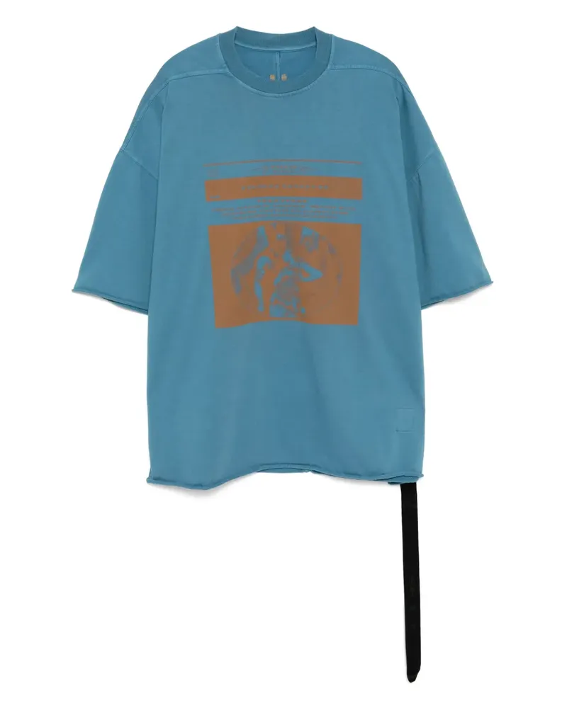 DRKSHDW by Rick Owens Tommy T-Shirt - Blau Blau