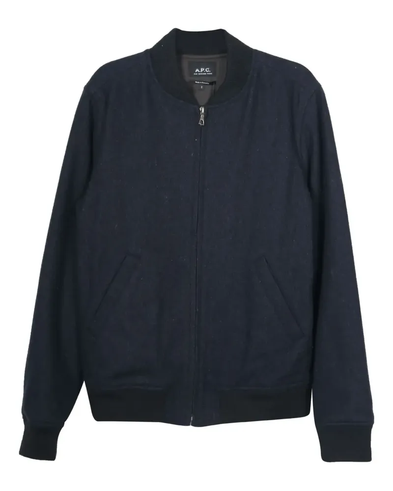 A.P.C. Mouliné Lota bomber jacket - Blau Blau
