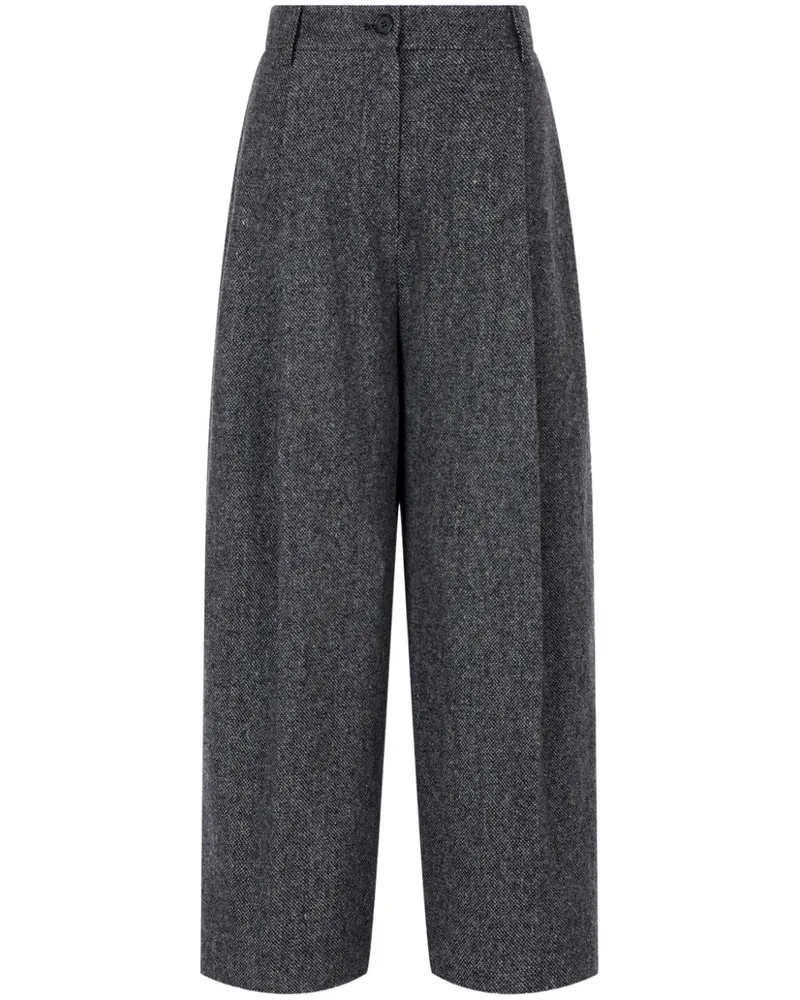 STUDIO TOMBOY Hose mit geradem Bein - Schwarz Schwarz