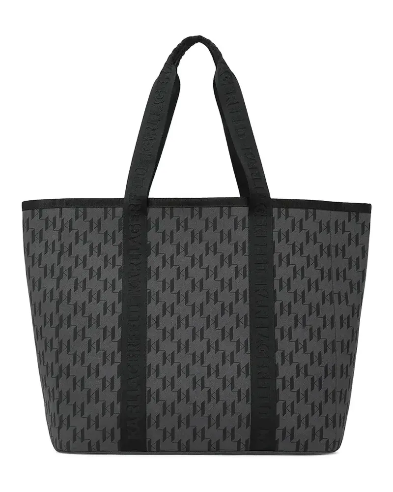 Karl Lagerfeld Shopper mit Monogramm - Schwarz Schwarz
