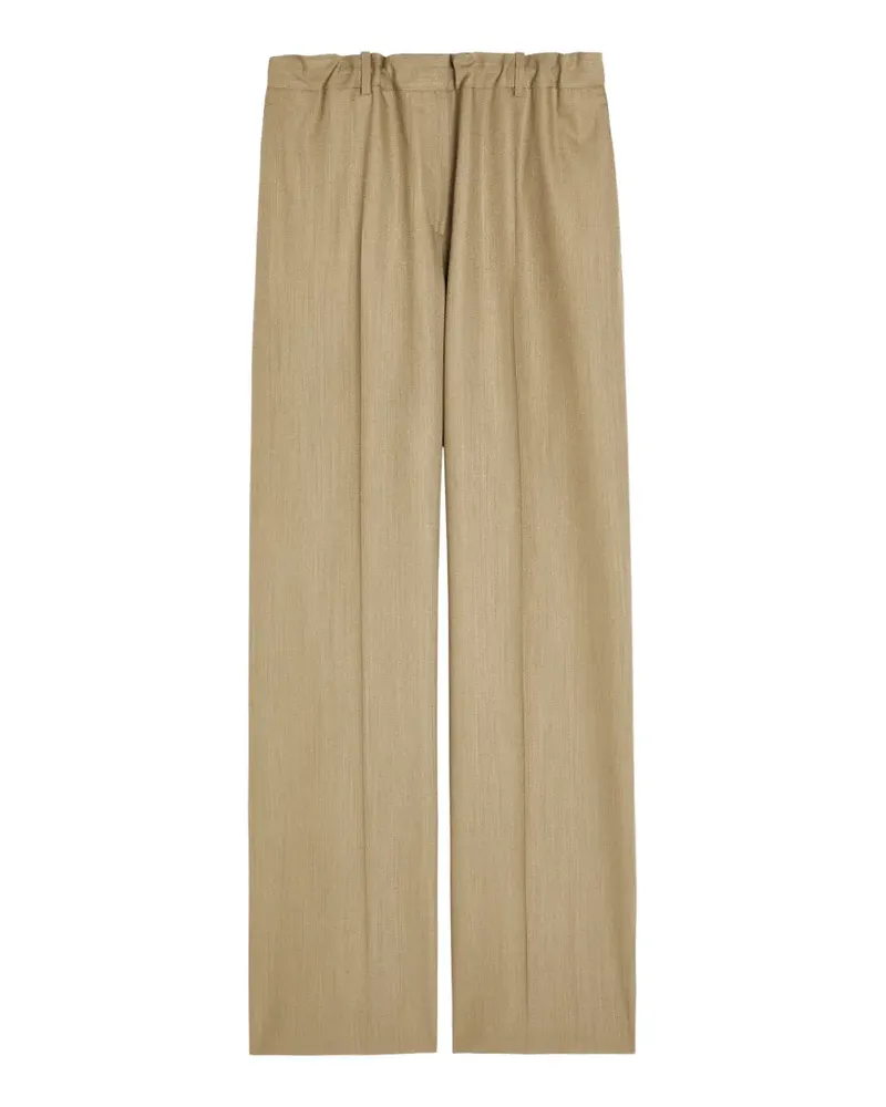 Calvin Klein pleated straight-leg trousers - Braun Braun