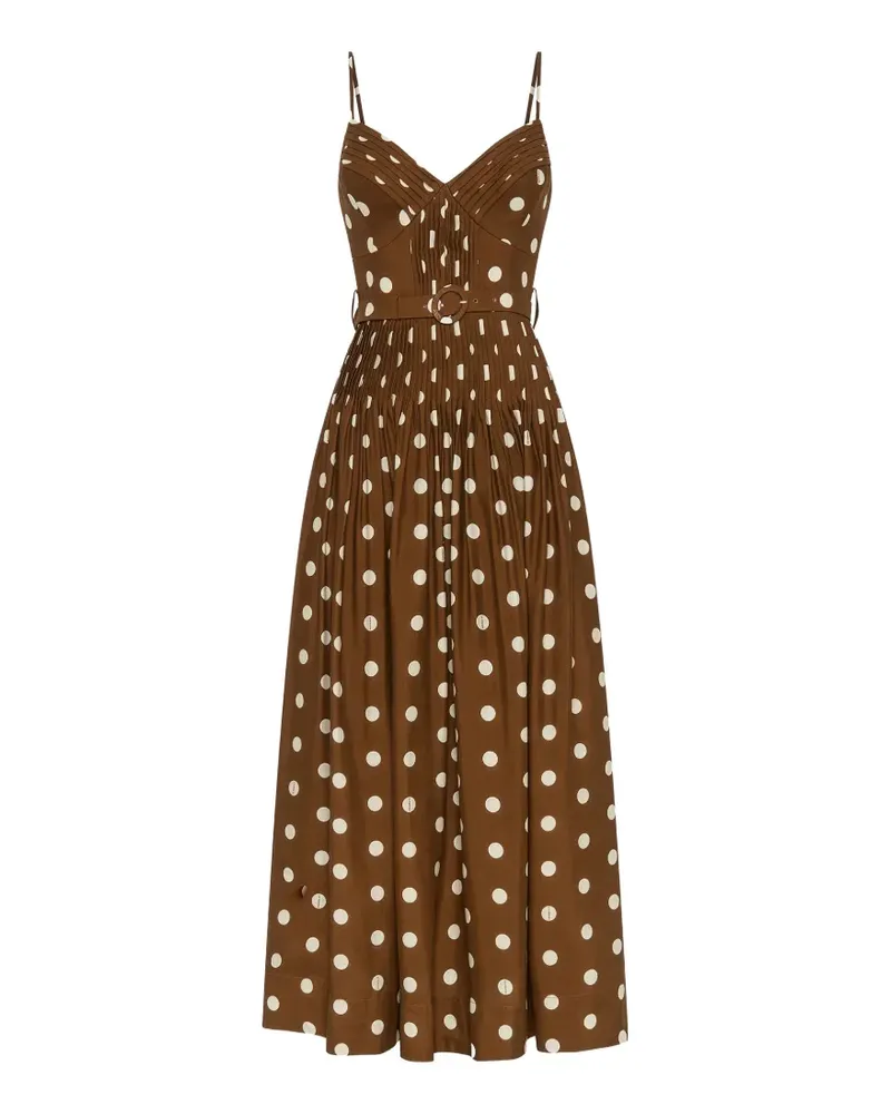 NICHOLAS Mireille midi dress - Braun Braun
