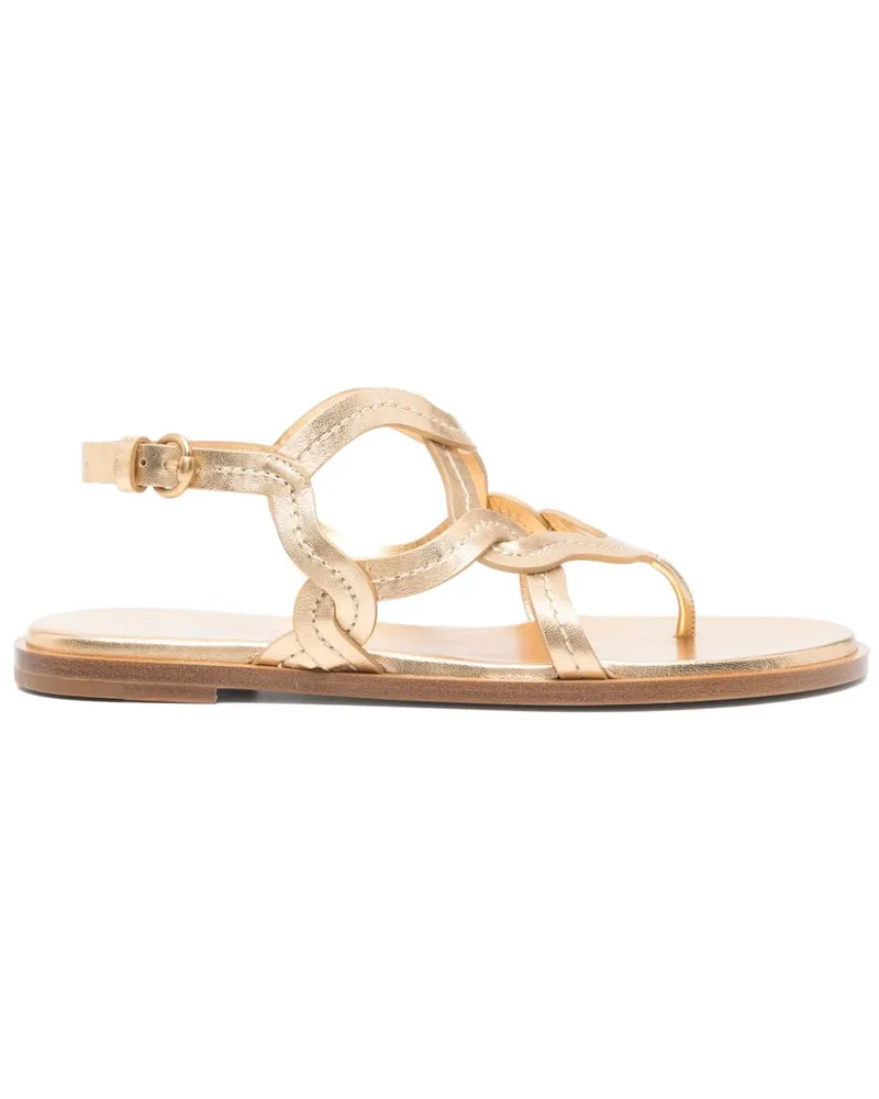 Gianvito Rossi Sandalen aus Leder - Gold Gold