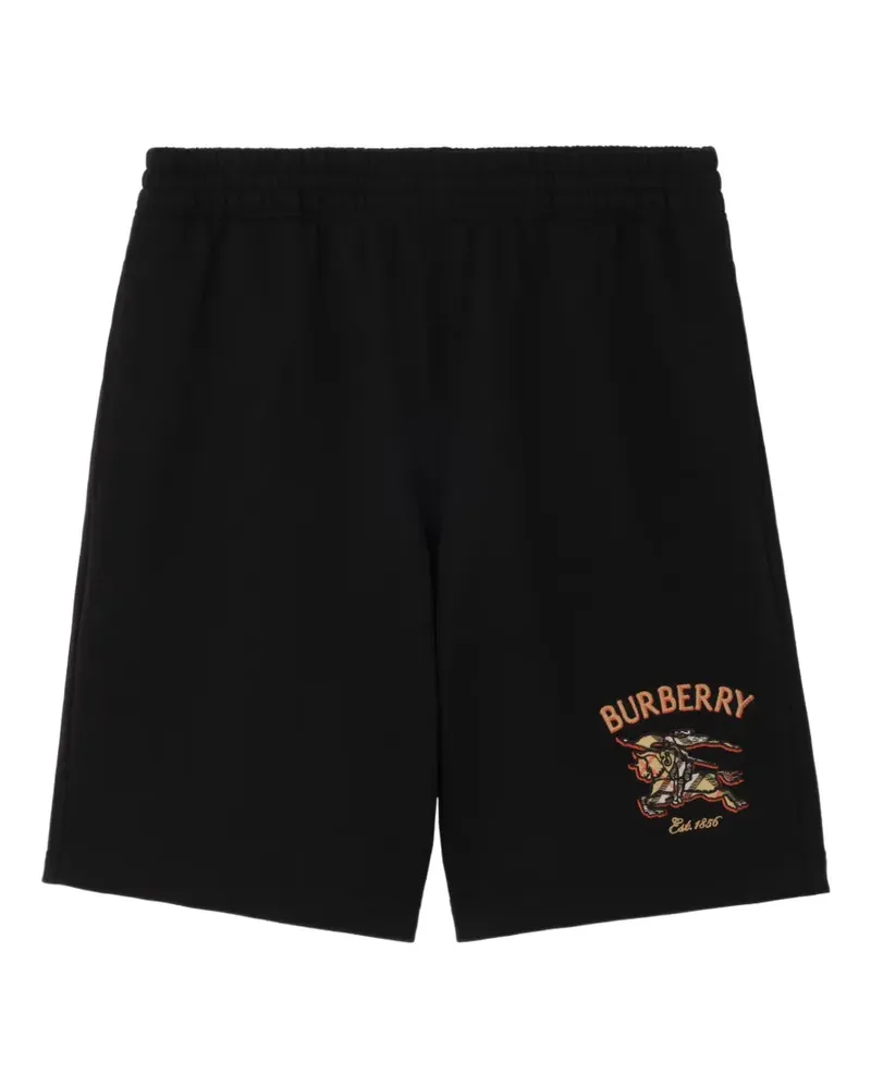 Burberry knight check cotton shorts - Schwarz Schwarz