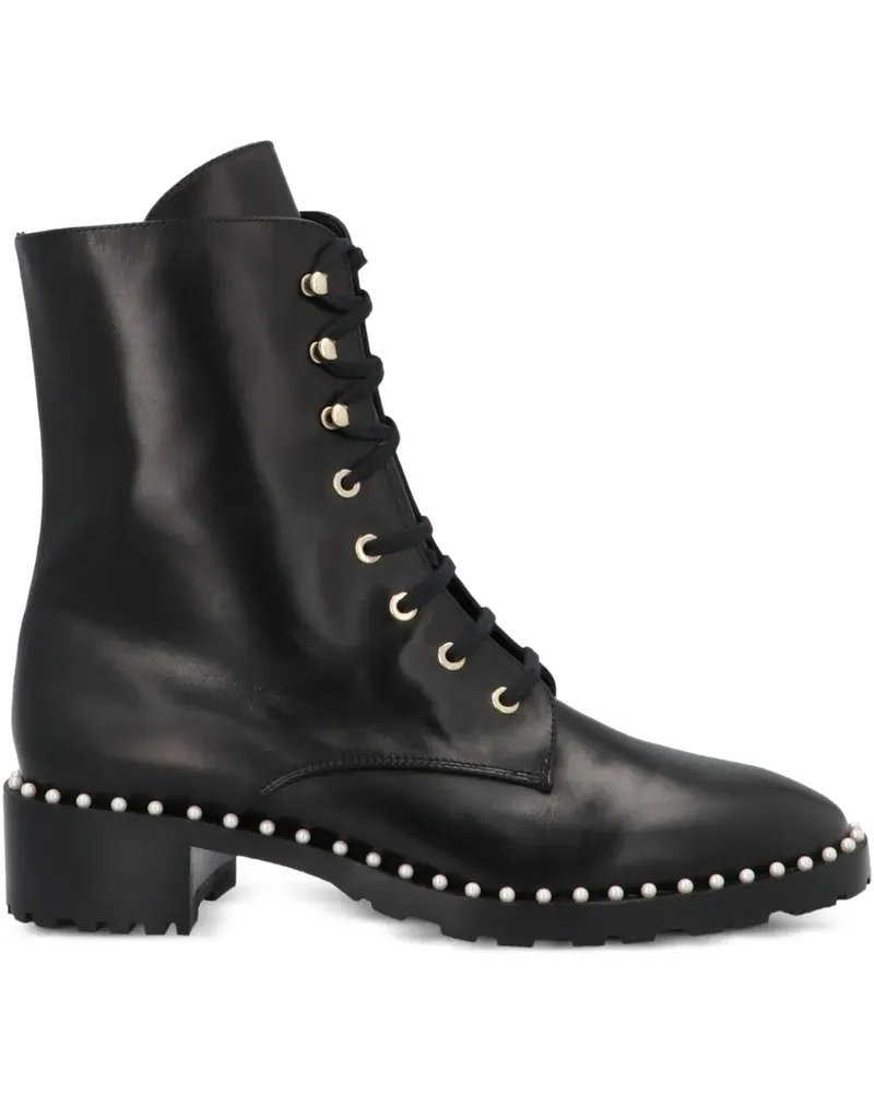Stuart Weitzman Allie Stiefel 40mm - Schwarz Schwarz