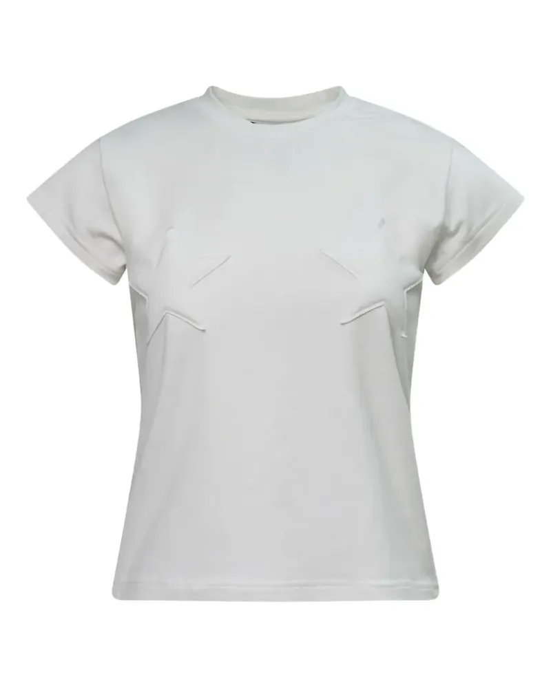 pushBUTTON star-patch T-shirt - Weiß Weiß