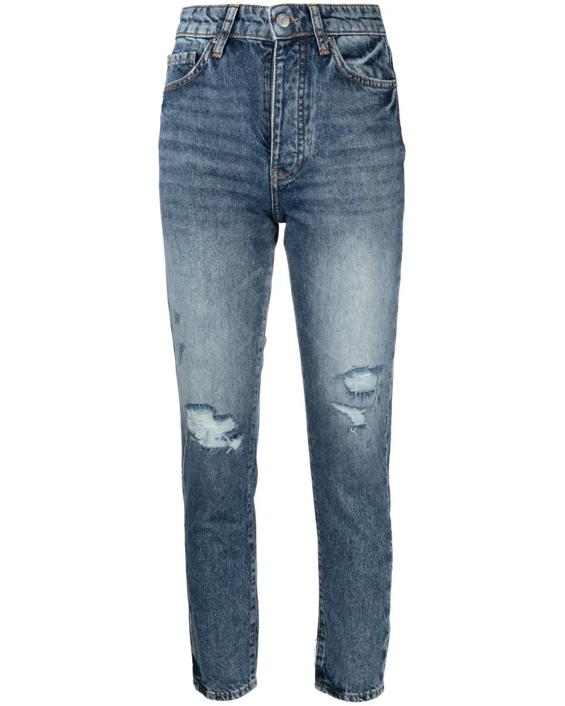 Armani Exchange Jeans in Distressed-Optik - Blau Blau