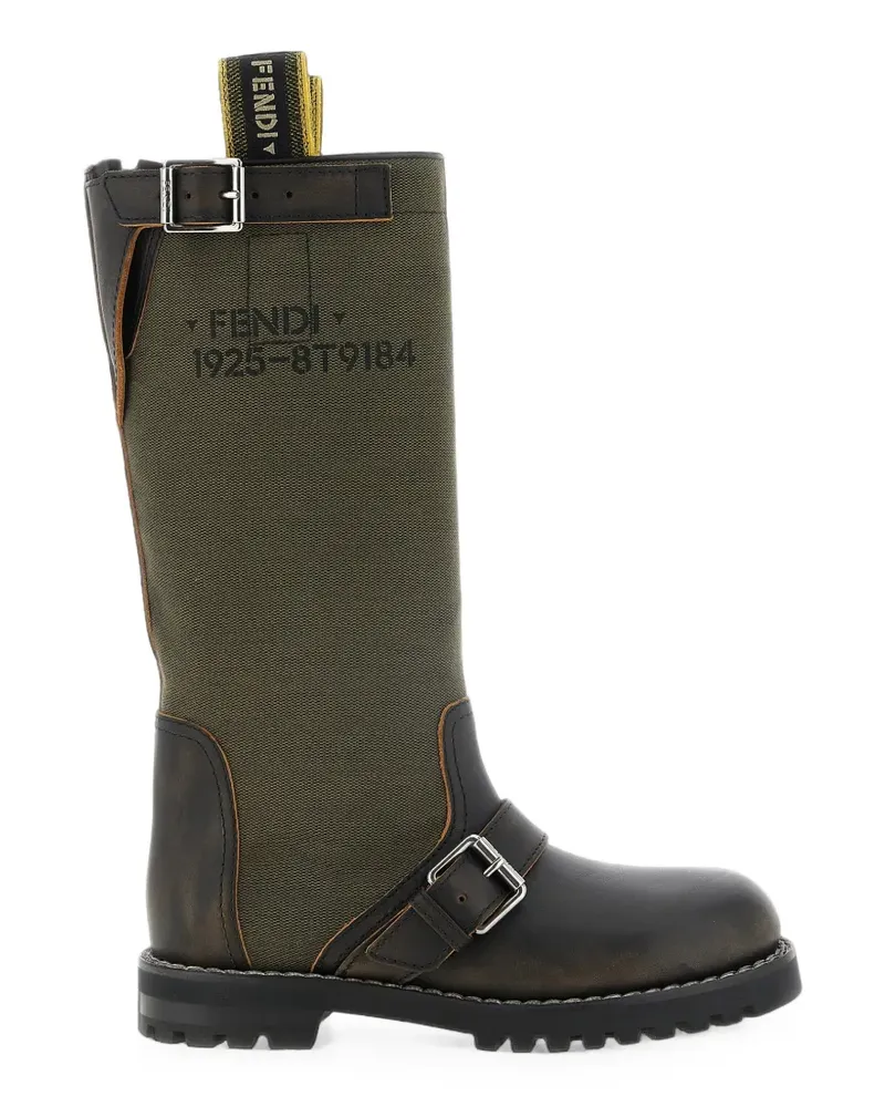 Fendi Commando leather boots - Grün Grün