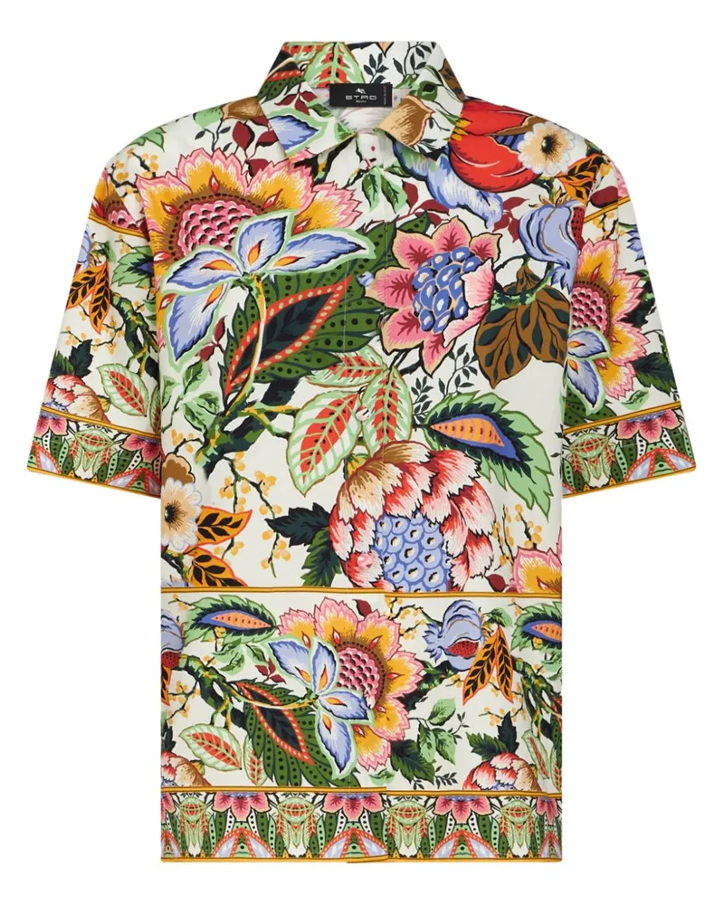Etro Hemd mit Blumen-Print - Nude Nude