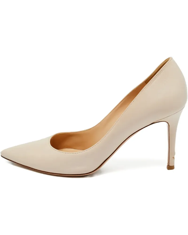Gianvito Rossi leather pumps - Nude Nude