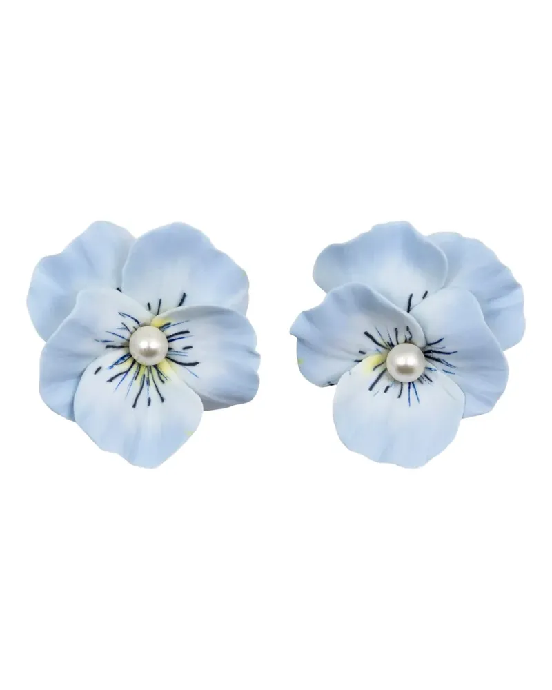 Jennifer Behr Viletta flower-shaped earrings - Blau Blau