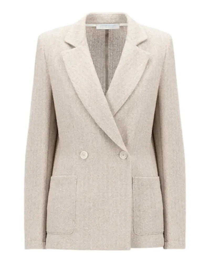 Harris Wharf London double-breasted pocket blazer - Nude Nude