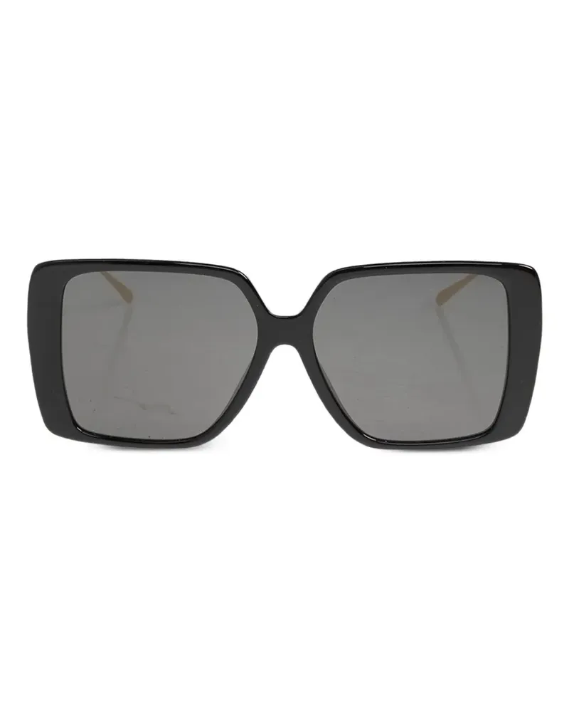 Tory Burch Sonnenbrille mit eckigem Gestell - Schwarz Schwarz