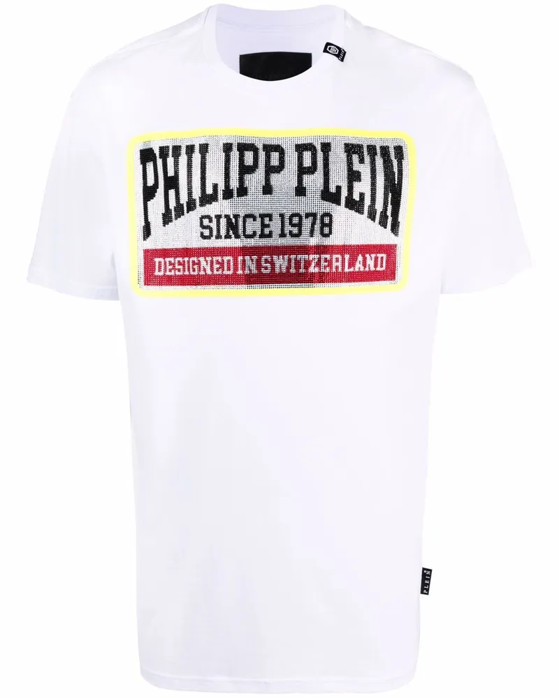 Philipp Plein T-Shirt mit Logo-Print - Weiß Weiß