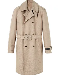 Versace Trenchcoat aus Blumenjacquard Nude