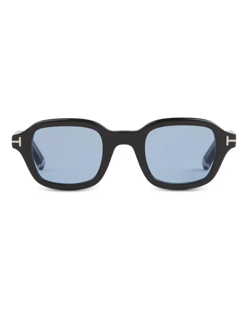 Tom Ford Sonnenbrille mit eckigem Gestell - Schwarz Schwarz