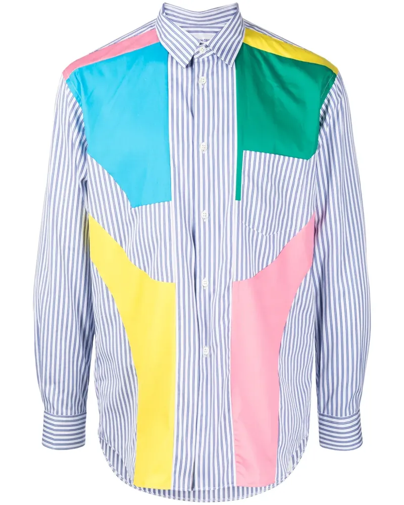 Comme des Garçons Gestreiftes Hemd im Patchwork-Look - Mehrfarbig Mehrfarbig
