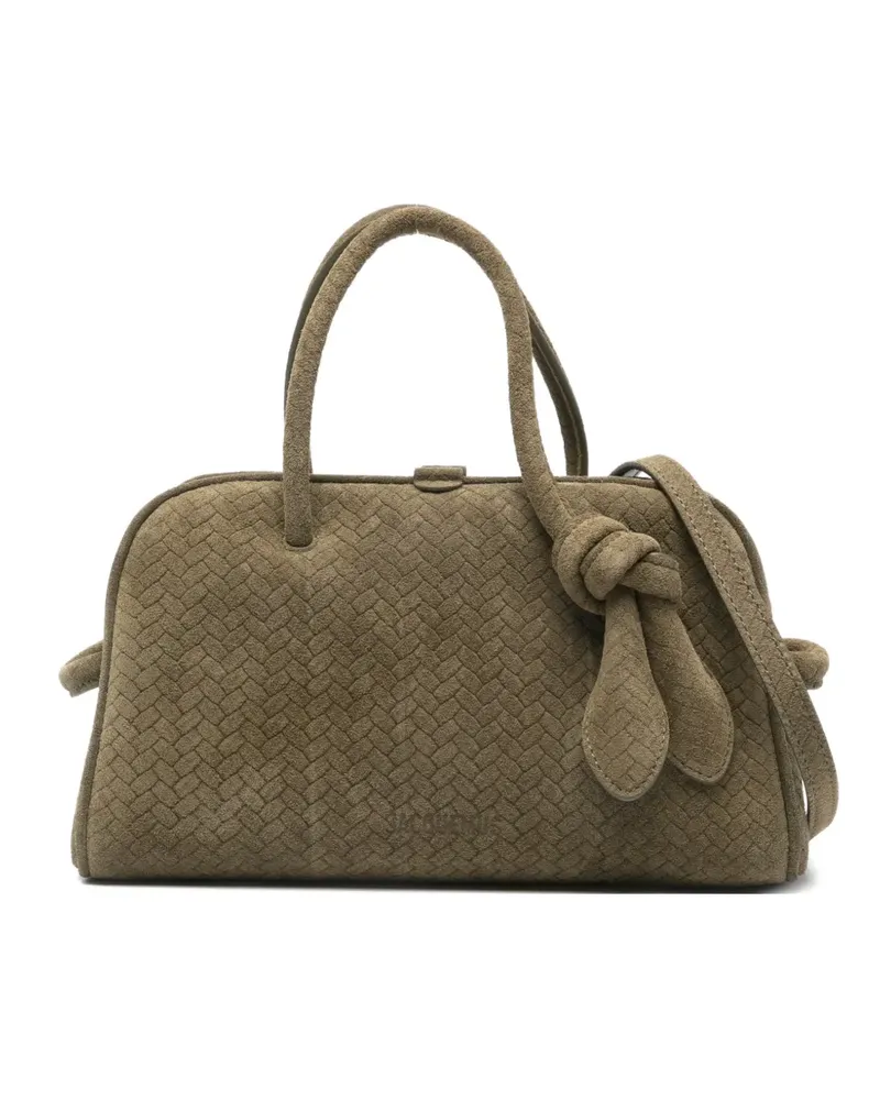 Jacquemus Le Petit Turismo woven tote bag - Grün Grün