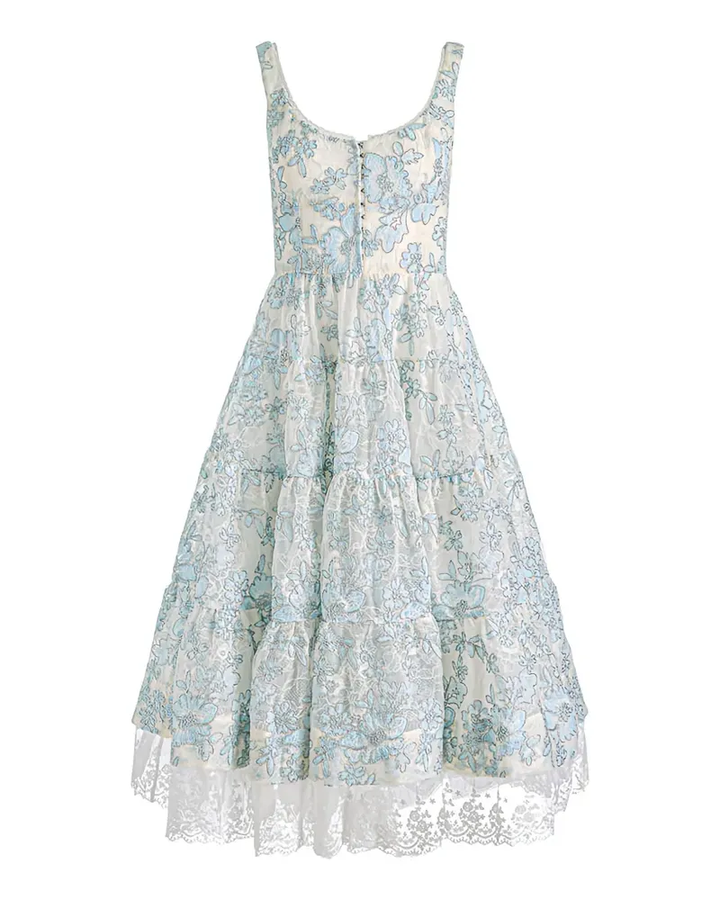 Alice + Olivia Charlotte embroidered lace dress - Nude Nude