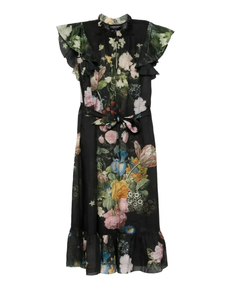 Cynthia Rowley Portofino Maxikleid - Schwarz Schwarz