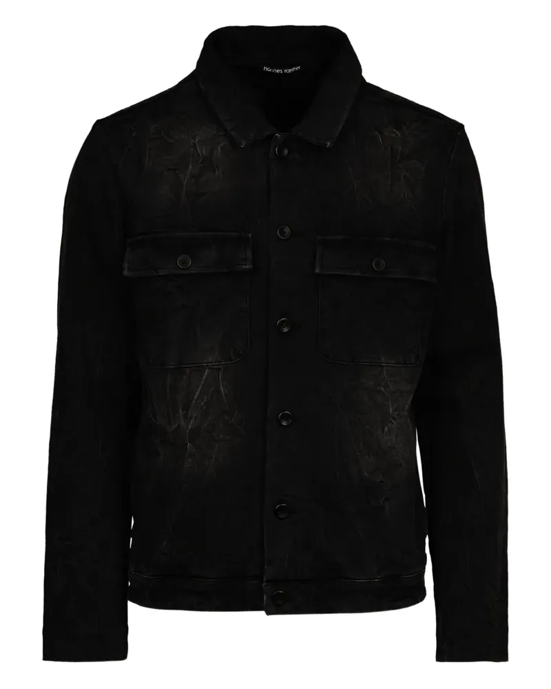 Hannes Roether buttoned chest-pocket shirt jacket - Grau Grau