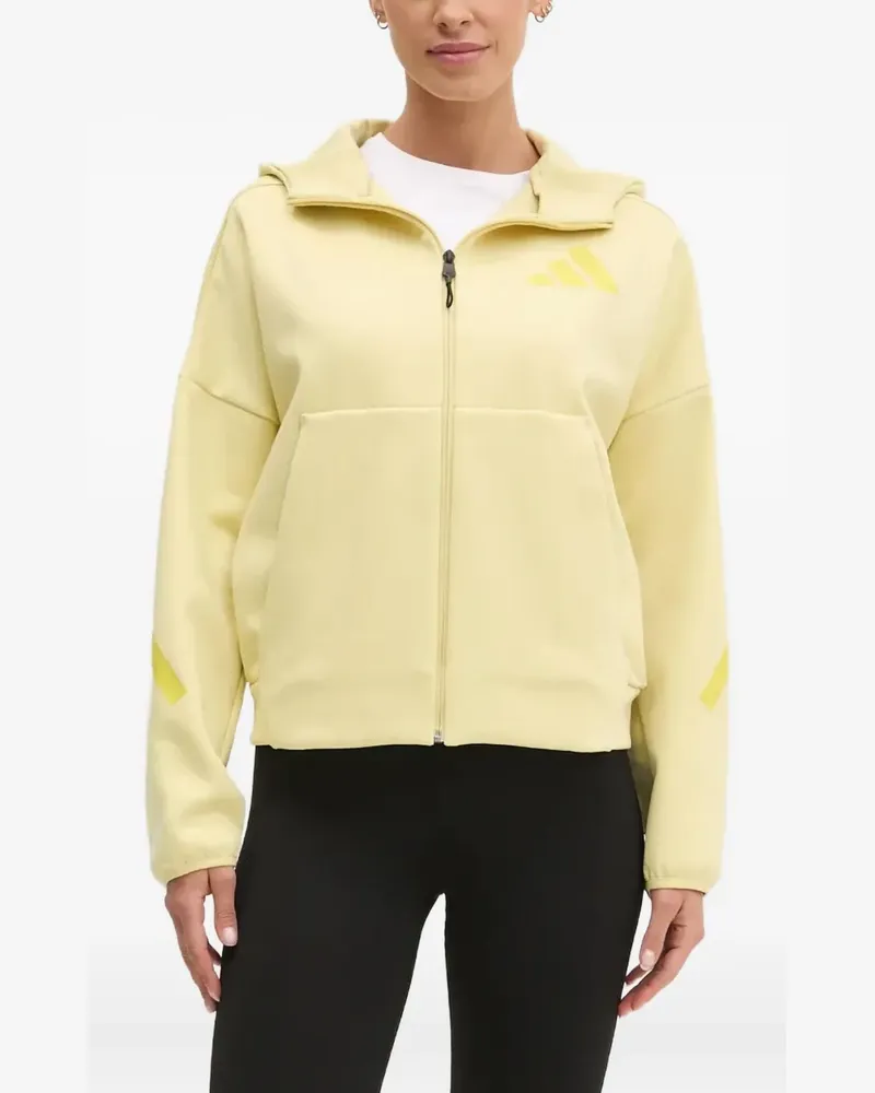 adidas ZNE Hoodie mit Reißverschluss - Gelb Gelb