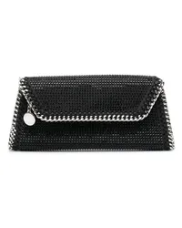 Stella McCartney Clutch mit Strass Schwarz