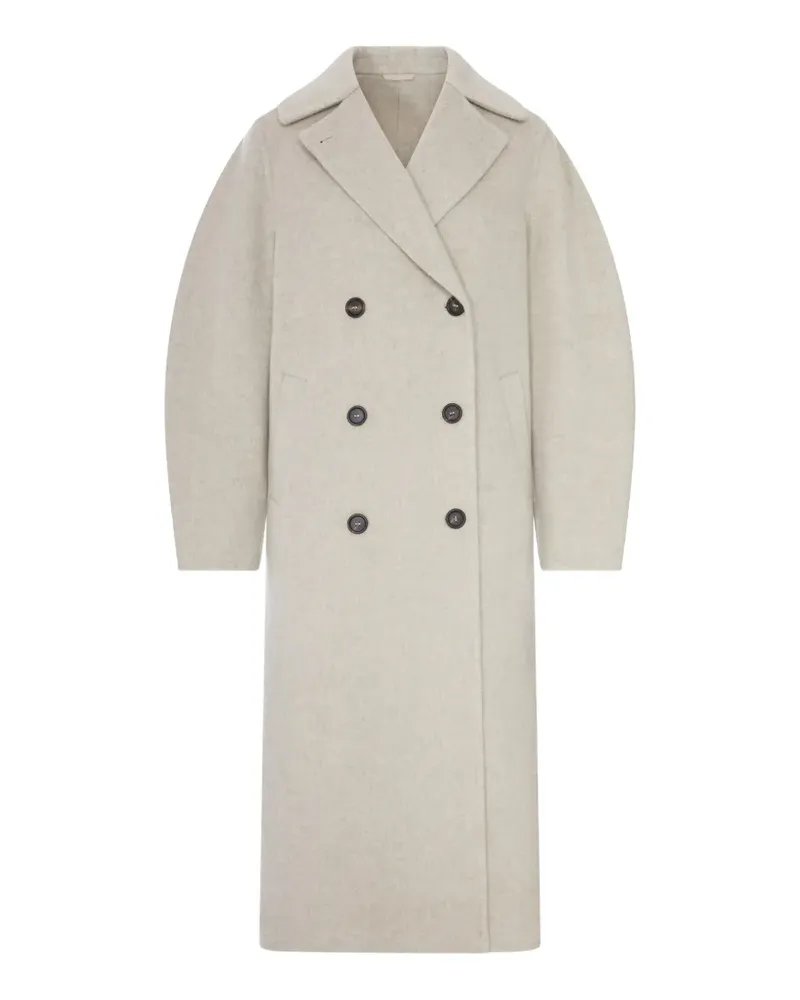Brunello Cucinelli double-breasted coat - Nude Nude