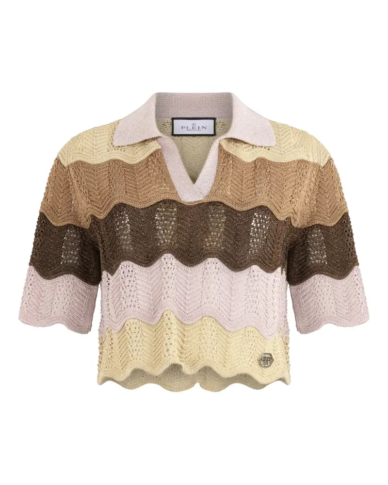 Philipp Plein V-neck top - Braun Braun