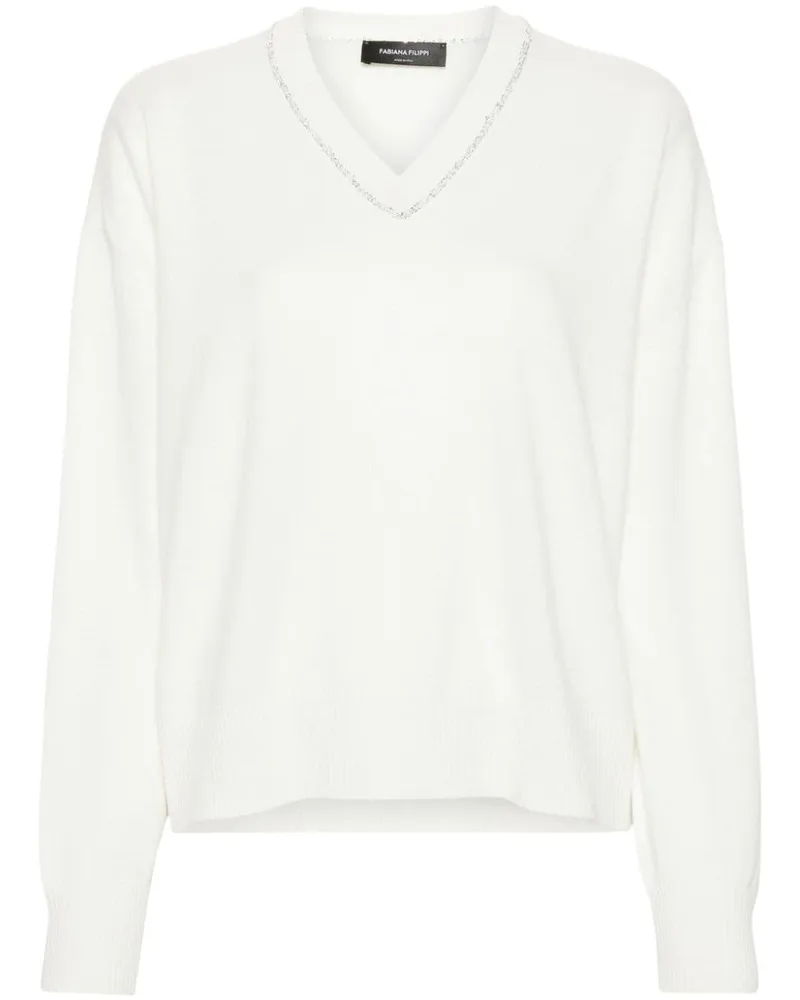 Fabiana Filippi Pullover mit Pailletten - Nude Nude
