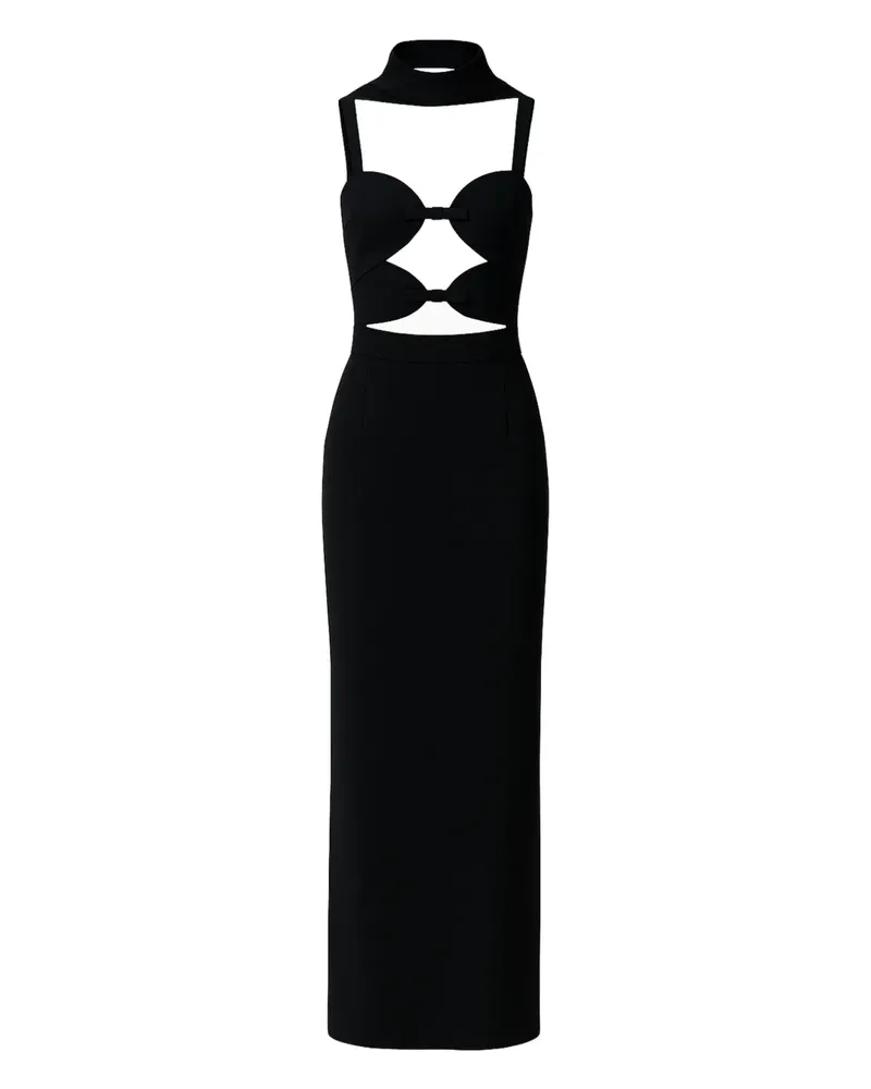 The New Arrivals Ilkyaz Ozel Ambrosia Maxikleid mit Cut-Out - Schwarz Schwarz