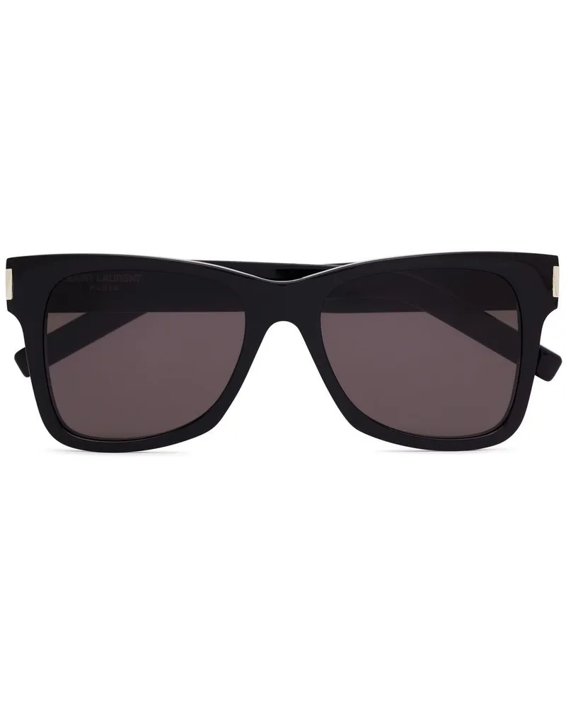 Saint Laurent SL 556 Sonnenbrille mit eckigem Gestell - Schwarz Schwarz