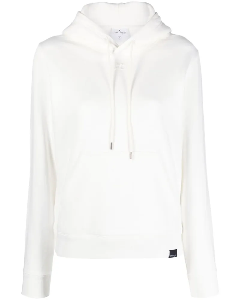 Courrèges Hoodie aus Bio-Baumwolle - Weiß Weiß